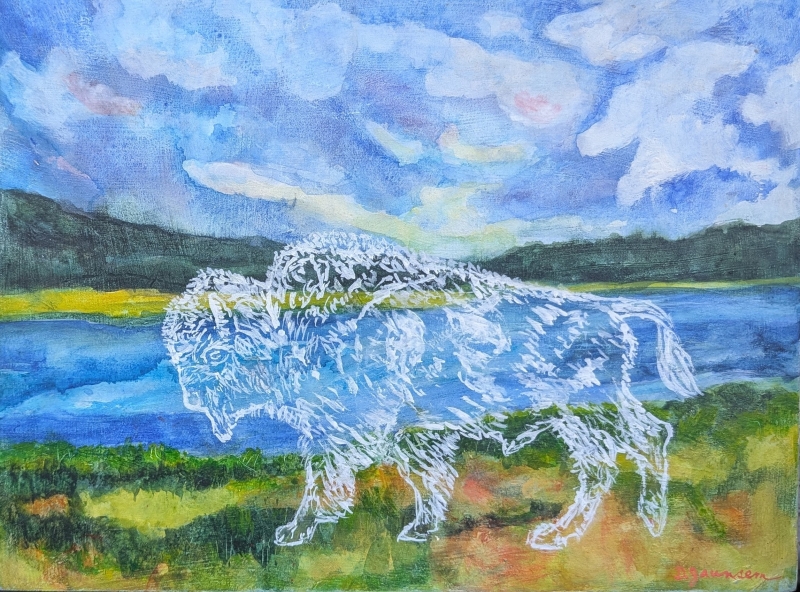 Bison Spirit by artist Denise Jaunsem